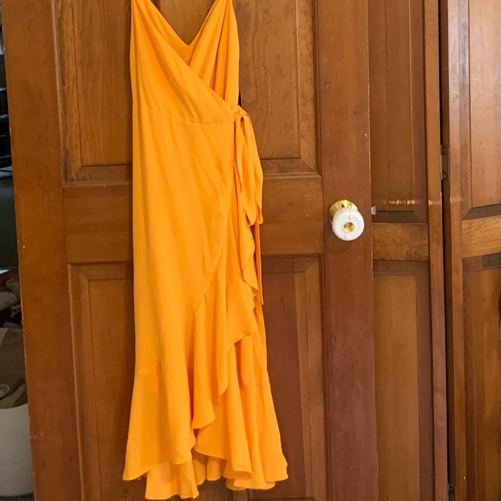 lulus yellow/orangey dress, size small